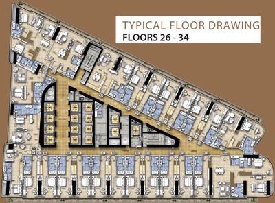 Project Image of 627.0 - 1648.0 Sq.ft 1 BHK Apartment for buy in Damac Paramount Tower Hotel And Residences