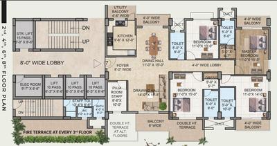 Project Image of 1979.0 - 4045.0 Sq.ft 3 BHK Apartment for buy in Serenity Height