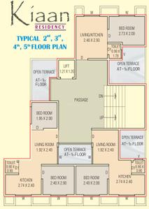Project Image of 159.41 - 230.46 Sq.ft 1 BHK Apartment for buy in Hezal Kiaan Residency