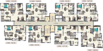 Project Image of 869.0 - 1368.0 Sq.ft 2 BHK Apartment for buy in Pavani North Star