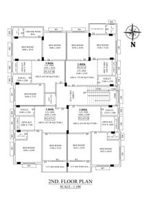Sree Bishnupriya Plaza Bishnupriya Plaza Cluster Plan for 2nd Floor 1