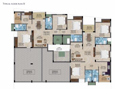 Project Image of 1004.0 - 1344.0 Sq.ft 2 BHK Apartment for buy in Ruby Harmony
