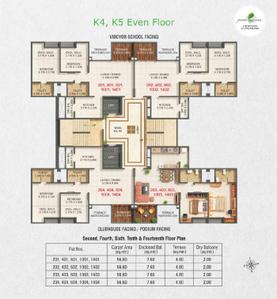 Project Image of 460.7 - 613.54 Sq.ft 1 BHK Apartment for buy in Kumar Park Infinia L2 L3 L4 K4 K5 And J4