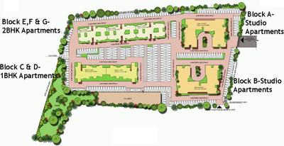 Project Image of 370.0 - 1281.0 Sq.ft 1 BHK Apartment for buy in Excel Codename Five Rings Apartment