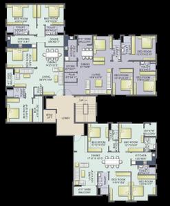 Project Image of 1248.0 - 2361.0 Sq.ft 3 BHK Apartment for buy in Kingston Residency