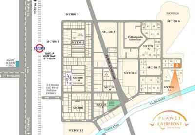 Project Image of 409.5 - 669.5 Sq.ft 1 BHK Apartment for buy in Planet Riverfront