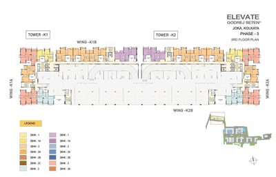 Project Image of 823.0 - 1996.0 Sq.ft 2 BHK Apartment for buy in Elevate At Godrej Se7en