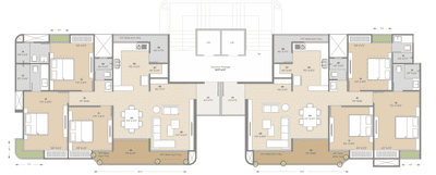 Project Image of 1188.0 - 1248.0 Sq.ft 3 BHK Apartment for buy in Ananta Samara