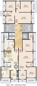 Project Image of 955.0 - 995.0 Sq.ft 2 BHK Apartment for buy in Swadesh Manas 21