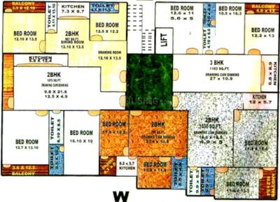 Project Image of 1011.0 - 1400.0 Sq.ft 2 BHK Apartment for buy in HTN Om Plaza