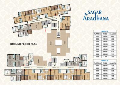 Project Image of 273.0 - 546.0 Sq.ft 1 RK Apartment for buy in Sagar Aradhna