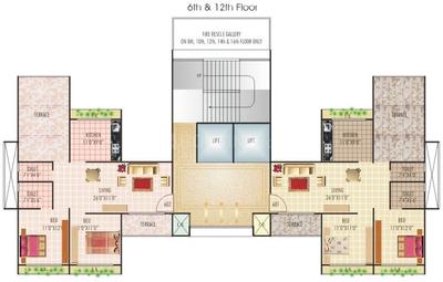 Project Image of 543.0 - 690.0 Sq.ft 3 BHK Apartment for buy in Sunny Orchid Arcade