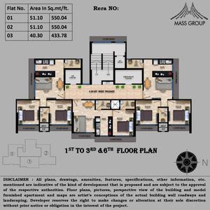 Project Image of 433.78 - 1058.53 Sq.ft 1 BHK Apartment for buy in Mass Eminence