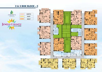 Project Image of 1134.0 - 1955.0 Sq.ft 2 BHK Apartment for buy in Asrithas Jewels County