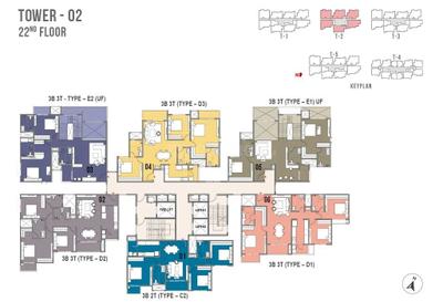 Project Image of 734.0 - 1221.0 Sq.ft 2 BHK Apartment for buy in Prestige Palm Court