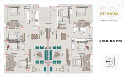 Project Image of 0.0 - 2200.0 Sq.ft 4 BHK Apartment for buy in Nirvana 10