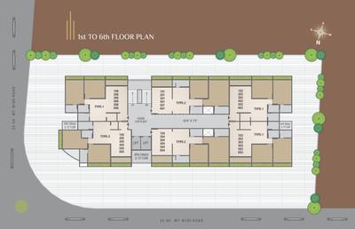Project Image of 649.49 - 679.85 Sq.ft 2 BHK Apartment for buy in Vasudev Pushti Skyline