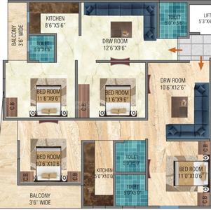 Project Image of 450.0 - 950.0 Sq.ft 2 BHK Builder Floor for buy in Arya Luxury Floors Rana Ji Enclave