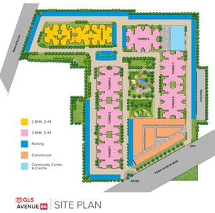 Project Image of 448.31 - 642.17 Sq.ft 2 BHK Apartment for buy in GLS Avenue 86