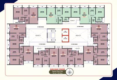Project Image of 450.0 - 575.0 Sq.ft 1 BHK Apartment for buy in Shri Ram Tower