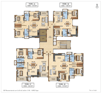 Project Image of 600.0 - 2047.0 Sq.ft 1 BHK Apartment for buy in Sattva Divinity