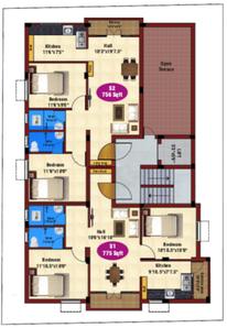 Project Image of 756.0 - 911.0 Sq.ft 2 BHK Apartment for buy in JKB Pride