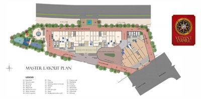 Project Image of 559.83 - 878.23 Sq.ft 2 BHK Apartment for buy in Tharwani Vedant Empire Phase I Wing A Eagleton