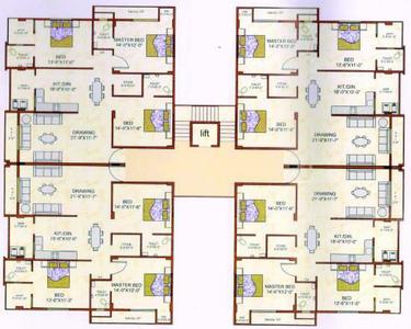Project Image of 0.0 - 1260.0 Sq.ft 3 BHK Apartment for buy in Radhe Park