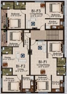 Project Image of 745.0 - 915.0 Sq.ft 2 BHK Apartment for buy in Golden Shri Vaaru