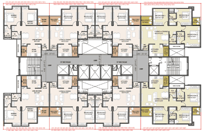 Project Image of 683.0 - 979.0 Sq.ft 2 BHK Apartment for buy in Paras Rahul Downtown Phase II