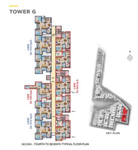Project Image of 858.0 - 1105.0 Sq.ft 2 BHK Apartment for buy in Shriram Liberty Square