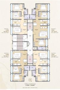 Project Image of 654.0 - 4100.0 Sq.ft 2 BHK Apartment for buy in Ghanshyam Canary