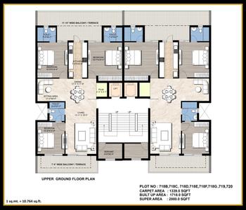 Project Image of 1415.0 - 2550.0 Sq.ft 3 BHK Apartment for buy in Omaxe Celestia Royal