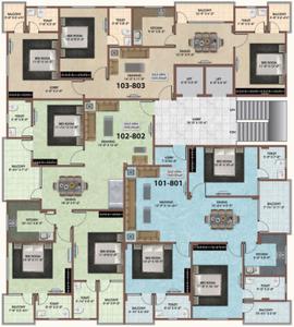 Project Image of 0.0 - 1042.0 Sq.ft 3 BHK Apartment for buy in Pearl Legacy