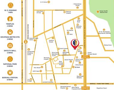 Project Image of 570 Sq.ft 1 BHK Apartment / Flat for sale in Borivali East for Rs. 9400000