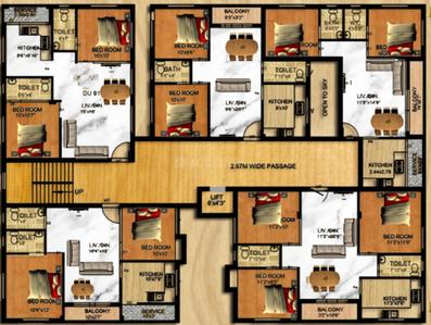 Project Image of 887.0 - 967.0 Sq.ft 2 BHK Apartment for buy in Rohaan Cypress