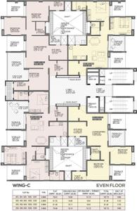 Project Image of 560.0 - 857.0 Sq.ft 2 BHK Apartment for buy in Mittal Sun Sapphire Wing F E C D