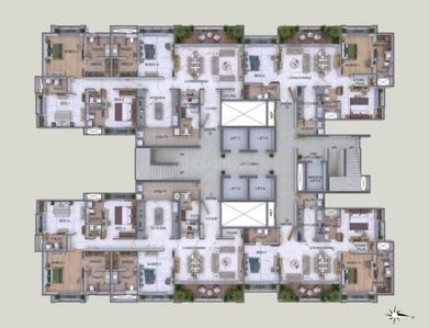 Project Image of 1216.97 - 2169.9 Sq.ft 3 BHK Apartment for buy in Goldbricks Kukreja Anandam World City Tower H And M