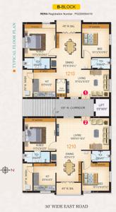 Project Image of 0.0 - 1209.97 Sq.ft 2 BHK Apartment for buy in GGK Crown Block A