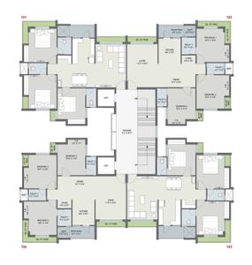 Project Image of 530.55 - 820.32 Sq.ft 2 BHK Apartment for buy in Shyamal Satva
