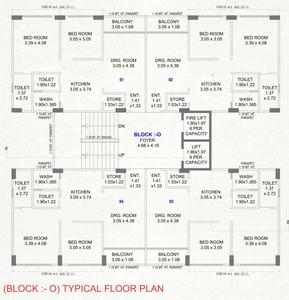 Project Image of 659.07 - 678.66 Sq.ft 2 BHK Apartment for buy in Tulsi Galaxy Phase 2