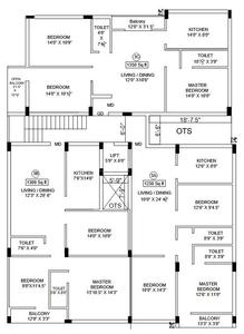 Project Image of 1238.0 - 1466.0 Sq.ft 3 BHK Apartment for buy in Muraliram Selvam Palace