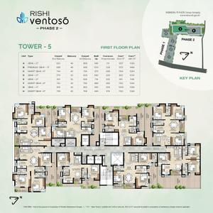 Project Image of 920.0 - 1489.0 Sq.ft 2 BHK Apartment for buy in Rishi Ventoso Phase 2