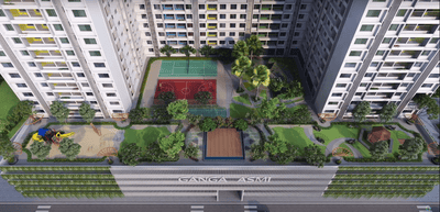 Project Image of 633.99 - 903.0 Sq.ft 2 BHK Apartment for buy in Goel Ganga Asmi Wing 2