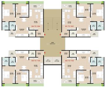 Project Image of 1485.0 - 1575.0 Sq.ft 2 BHK Apartment for buy in Shree Krishna Bansari Platinum