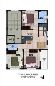 Project Image of 0.0 - 1200.0 Sq.ft 3 BHK Apartment for buy in Honest Home