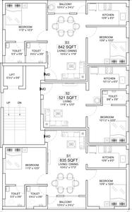 Project Image of 521.0 - 1340.0 Sq.ft 1 BHK Apartment for buy in Sri Rosso Phase 2