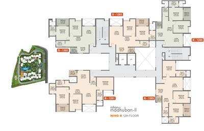 Project Image of 774.0 - 960.0 Sq.ft 2 BHK Apartment for buy in Rohan Madhuban II Wings A B C