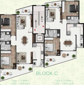 Project Image of 907.0 - 1715.0 Sq.ft 2 BHK Apartment for buy in Legacy Calista