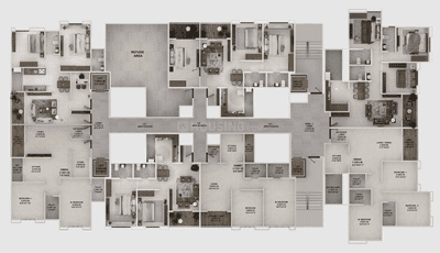 Project Image of 797.93 - 977.36 Sq.ft 2 BHK Apartment for buy in Kwality Vrindavan Heights Phase III